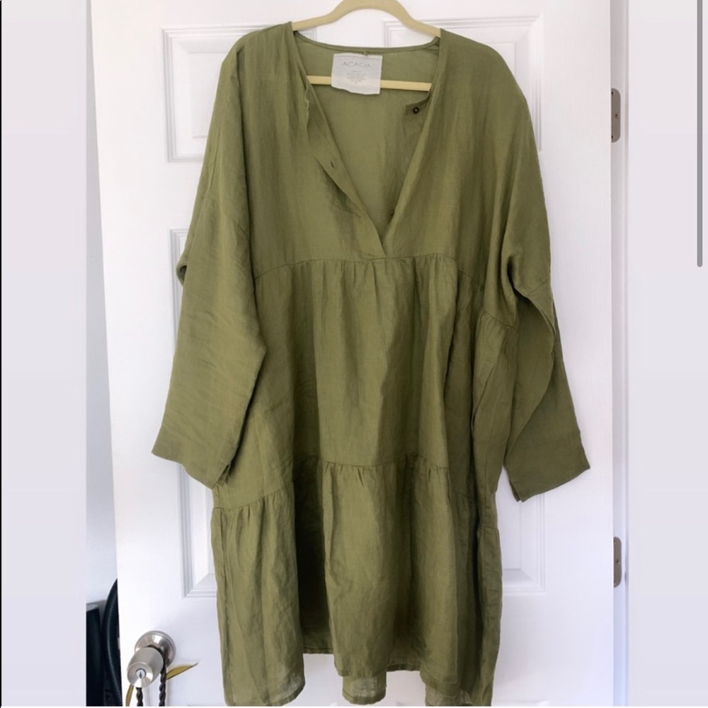 Acacia Frankie Resort Dress - Basil